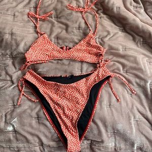 orange bikini